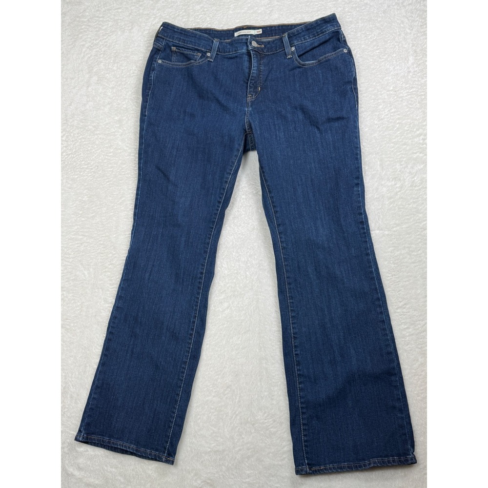 Levi's 415 Classic‎ Boot Jeans Women's 18W Dark Wash Denim Stretch